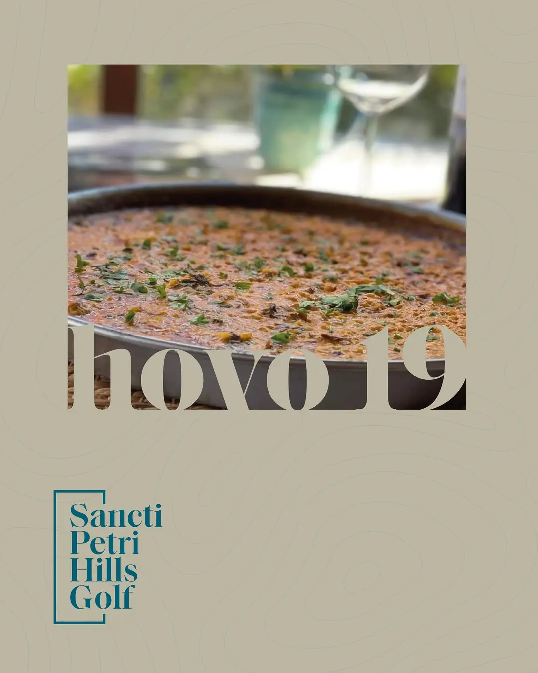 Arroz de la tierra servido en el restaurante de Sancti Petri Hills Golf, Chiclana. Hoyo 19 Chiclana