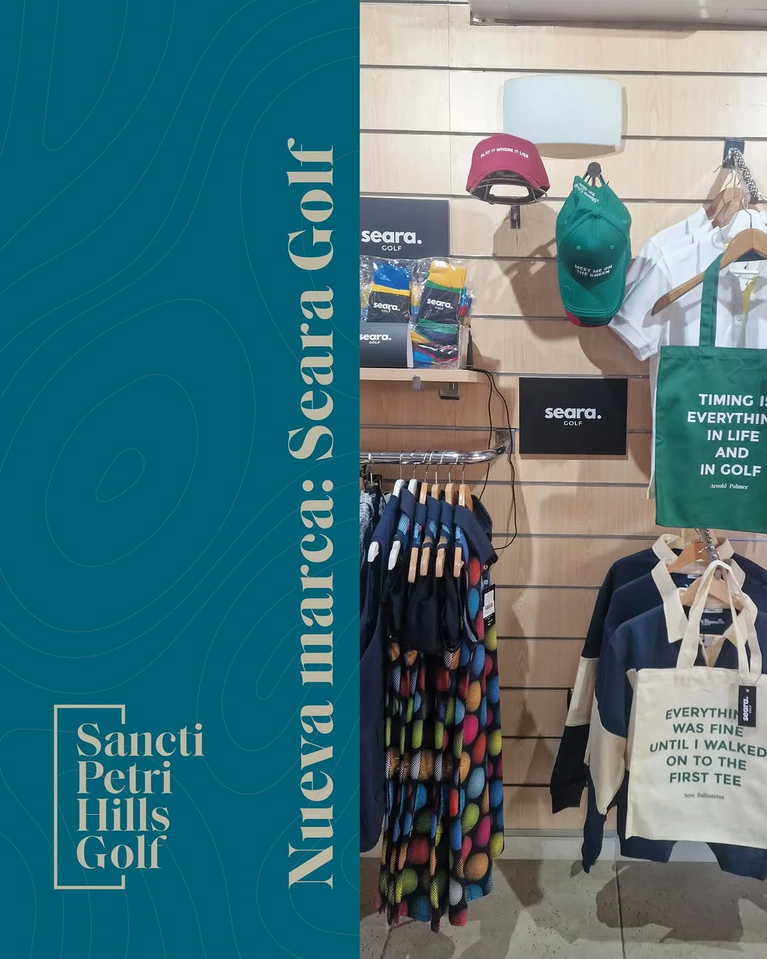 Nueva marca Seara Golf en la Pro Shop de Sancti Petri Hills Golf